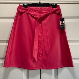 Brand new with tags Rachel Roy PU pleather skirt with self belt